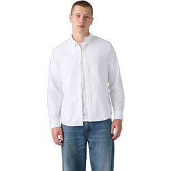 Levi's Ανδρικό Πουκάμισο Τζιν Μακρυμάνικο Κανονική Γραμμή Overshirt Λευκό 0085A-0002