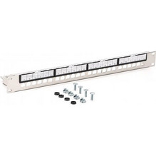 Digitus DN-91411-G Patch Panel Keystone Rack 1U 19" 24 Θυρών