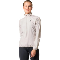Odlo Essential Αθλητικό Γυναικείο Μπουφάν Softshell Μακρύ Αντιανεμικό Εκρού 314121-10697