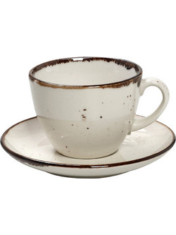 Espiel Σετ Φλιτζάνια Cappuccino Πορσελάνης Μπεζ 350ml 6τμχ TLK110K6