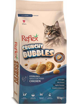 Reflex Crunchy Bubbles Adult Sterilised with Chicken 10kg