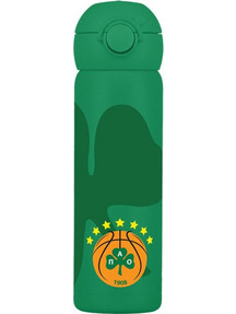 Estia Handy Bottle Save The Aegean Παναθηναϊκός Παιδικό Παγούρι Θερμός Ανοξείδωτο BPA Free Πράσινο 470ml