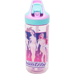 Stor K-Pop Demon Hunters Παιδικό Παγούρι Πλαστικό BPA Free με Καλαμάκι Ροζ 620ml