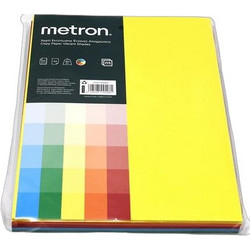 Metron Χαρτόνι Α4 160gr/m² 100 Φύλλα Πολύχρωμο