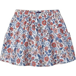Dpam Παιδική Φούστα Floral Navy Μπλε Κόκκινη POTINETTE