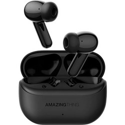 AMAZINGTHING TWS Luxe Ακουστικά Bluetooth In Ear Ανθεκτικά στο Νερό Black