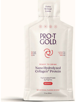 ProT Gold Nano Hydrolyzed Collagen Πρωτεΐνη Χωρίς Λακτόζη & Γλουτένη 30ml