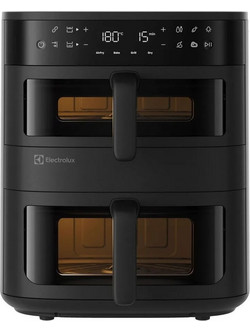 Electrolux EAFD11B Air Fryer 11lt με Διπλό Κάδο