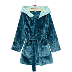 Dpam Παιδική Ρόμπα Fleece Χειμωνιάτικη Πετρόλ SEGOROBKOA