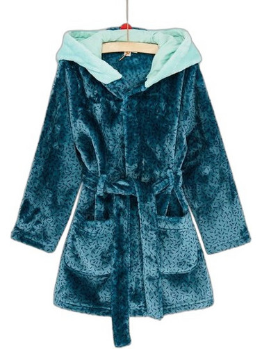 Dpam Παιδική Ρόμπα Fleece Χειμωνιάτικη Πετρόλ SEGOROBKOA