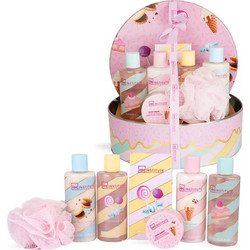 IDC Institute Petits Delices Super Shower Gel 200ml + Shower Gel 200ml + Hand Cream 50ml + Body Cream 200ml + Body Butter + Sponge