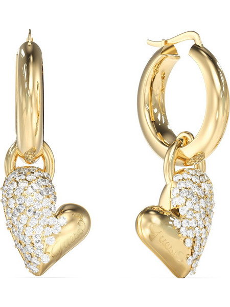 Guess Golden Love Γυναικεία Σκουλαρίκια Κρεμαστά από Ατσάλι Xρυσά UBE06450JWYGT