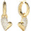 Guess Golden Love Γυναικεία Σκουλαρίκια Κρεμαστά από Ατσάλι Xρυσά UBE06450JWYGT