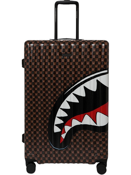Sprayground Sharks In Paris CL339 Βαλίτσα Μεγάλη 75.4x47x27.9cm με 4 Ρόδες Καφέ