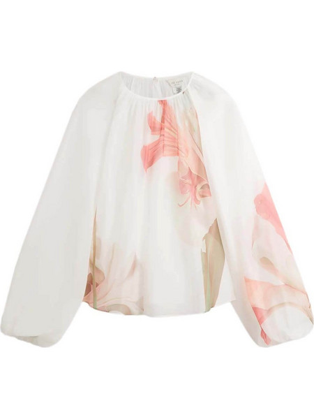 Ted Baker Eriana Γυναικείο Καλοκαιρινό Top Λευκό 279199