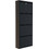 Hanah Home Παπουτσοθήκη Μεταλλική Locking Τοίχου Μαύρη M50xΠ15xΥ136cm 159ORN1115