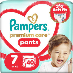 Pampers Premium Care Pants Πάνες Βρακάκι No7 15+kg 40τμχ