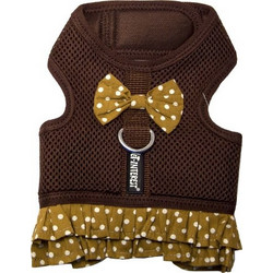 Pet Interest Dots Mesh Skirt Σαμαράκι Σκύλου Γιλέκο Καφέ Large