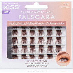 KiSS Falscara Mocha Βλεφαρίδες Τουφάκια Καφέ 24τμχ 731509213614