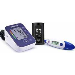 Alfacare R1Basic Blue Ψηφιακό Πιεσόμετρο Μπράτσου με Ενδειξη Αρρυθμίας + Οξύμετρο + Θερμόμετρο