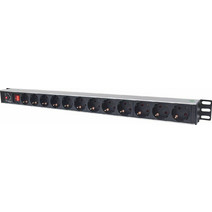 Intellinet 714044 Πολύπριζο για Καμπίνες Rack 1U 19"