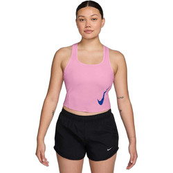 Nike Swoosh Run Γυναικείο Αθλητικό T-Shirt Φούξια IF5005-621