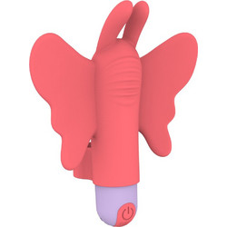Dream Toys Butterfly Buzz Finger Κλειτοριδικός Δονητής 10.5cm Πορτοκαλί
