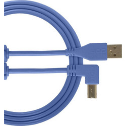 Udg U95006LB Καλώδιο Angle 90° USB-A Male 2.0 to USB-B Male 3m Blue