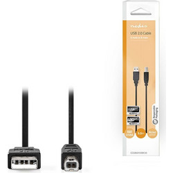 Nedis CCGB60100BK30 Καλώδιο USB-A Male 2.0 to USB-B Male 3m Black