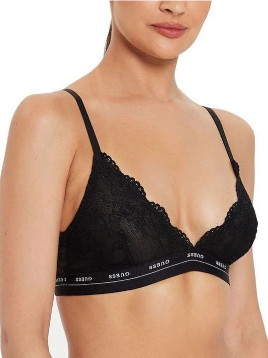 Guess Sara Σουτιέν Τριγωνάκι χωρίς Μπανέλα Μαύρο O5RC03KCL40-JBLK
