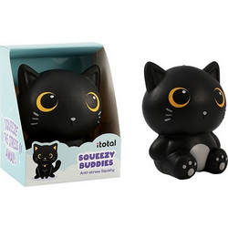 iTotal Squeezy Buddies Cat Squishy Μαύρο
