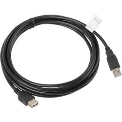 Lanberg CA-USBE-10CC-0030-BK Καλώδιο USB-A Male 2.0 to USB-A Female 3m Black