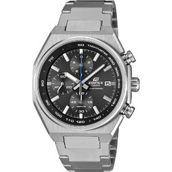 Casio Edifice Ανδρικό Ρολόι Χρονογράφος Solar με Ασημί Μεταλλικό Μπρασελέ EFS-S660D-1A