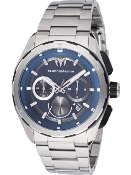 TechnoMarine Ocean Ανδρικό Ρολόι Χρονογράφος με Ασημί Μεταλλικό Μπρασελέ TM-318090