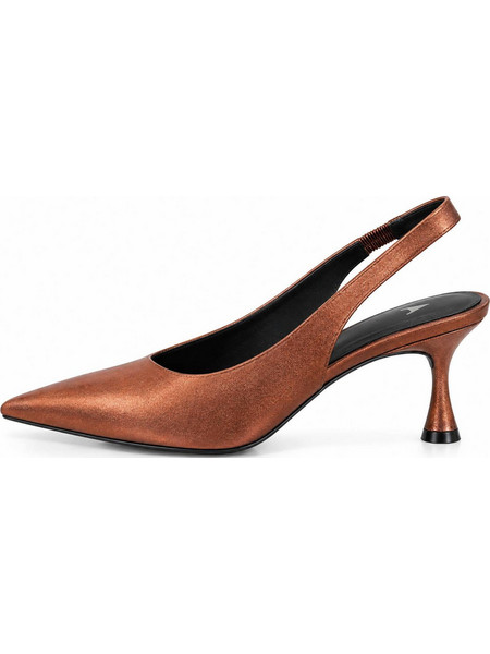 Carrano Γόβες Slingback με Λεπτό Χαμηλό Τακούνι Μπρονζέ 986002-CABL01