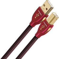 AudioQuest Cinnamon Καλώδιο Braided USB-A Male 2.0 to USB-B Male 0.75m Red