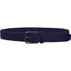 Funky Buddha Ανδρική Ζώνη από Δερματίνη Λεπτή Πλεκτή Navy Μπλε FBM014-341-10