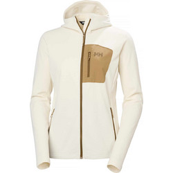 Helly Hansen Γυναικεία Ζακέτα Φούτερ Μακριά με Κουκούλα και Φερμουάρ Εκρού 49556-047