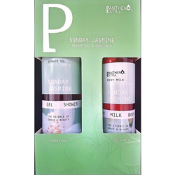 Panthenol Extra Sunday Jasmine Shower Gel 500ml + Body Milk 300ml