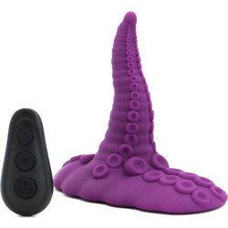 Kinksters Kraken Vibration Grinder Δονητής για Ζευγάρια με Τηλεχειριστήριο 15cm Μωβ