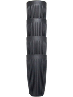 Huskee Σετ Ποτήρια Καφέ Πλαστικά Μαύρα 473ml 4τμχ 16OZ