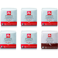Illy Κάψουλες Espresso Classico + Guatemala box Συμβατές με Μηχανή Illy iperEspresso 108τμχ