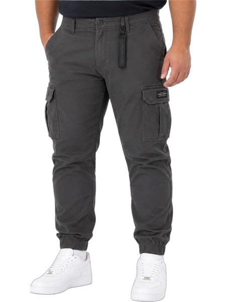 Double Ανδρικό Παντελόνι Cargo Joggers Ελαστικό Κανονική Εφαρμογή Ανθρακί 262CCP-4130
