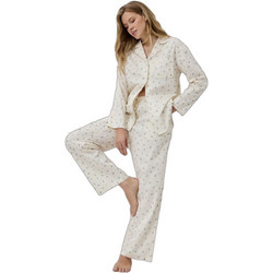 Aruelle Della Σετ Γυναικείες Πιτζάμες Βαμβακερές Off White 39.02.23.023