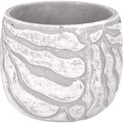 MarHome Κασπώ Πήλινο Γκρι Λευκό 15x12cm 06-26711