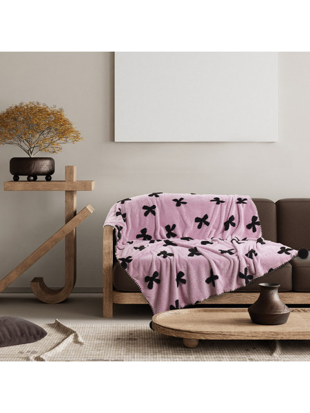 Das Home Ριχτάρι Πολυθρόνας 130x170 Fleece 1382 Lilac