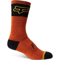 Fox Racing Defend 8'' Ανδρικές Κάλτσες Ψηλές με Σχέδια Κόκκινες 30121-369