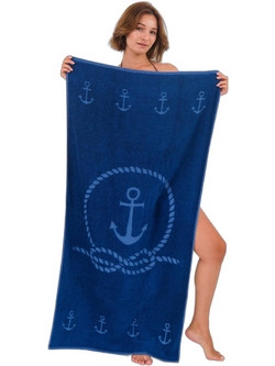 Stewe Home Πετσέτα Θαλάσσης Μπλε 70x140cm 28708