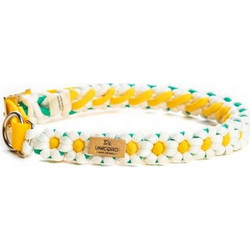 Unicord Flower Power Κολάρο Σκύλου Λευκό Κίτρινο 30-36cm 262-183