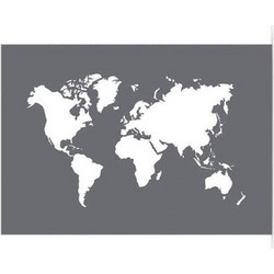 Rayher Στένσιλ Σχέδια World 14.8x21cm 45100000